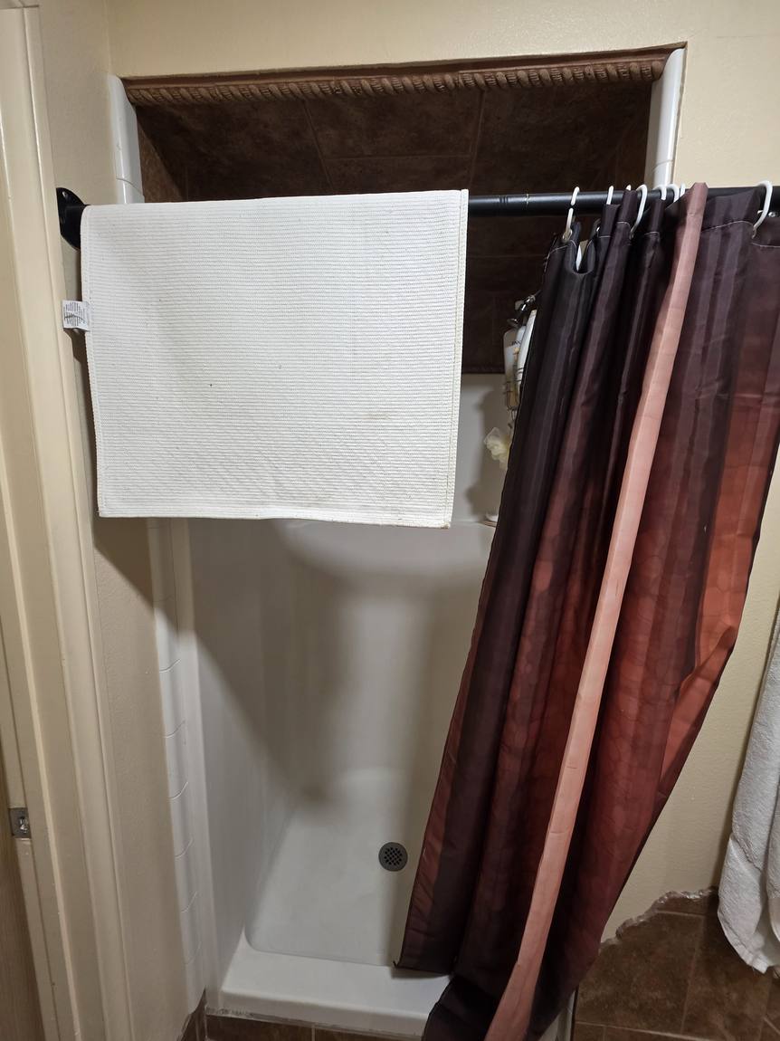 Guest Shower Refresh before remodel