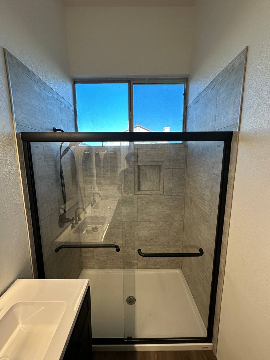 Hall Shower Update after remodel
