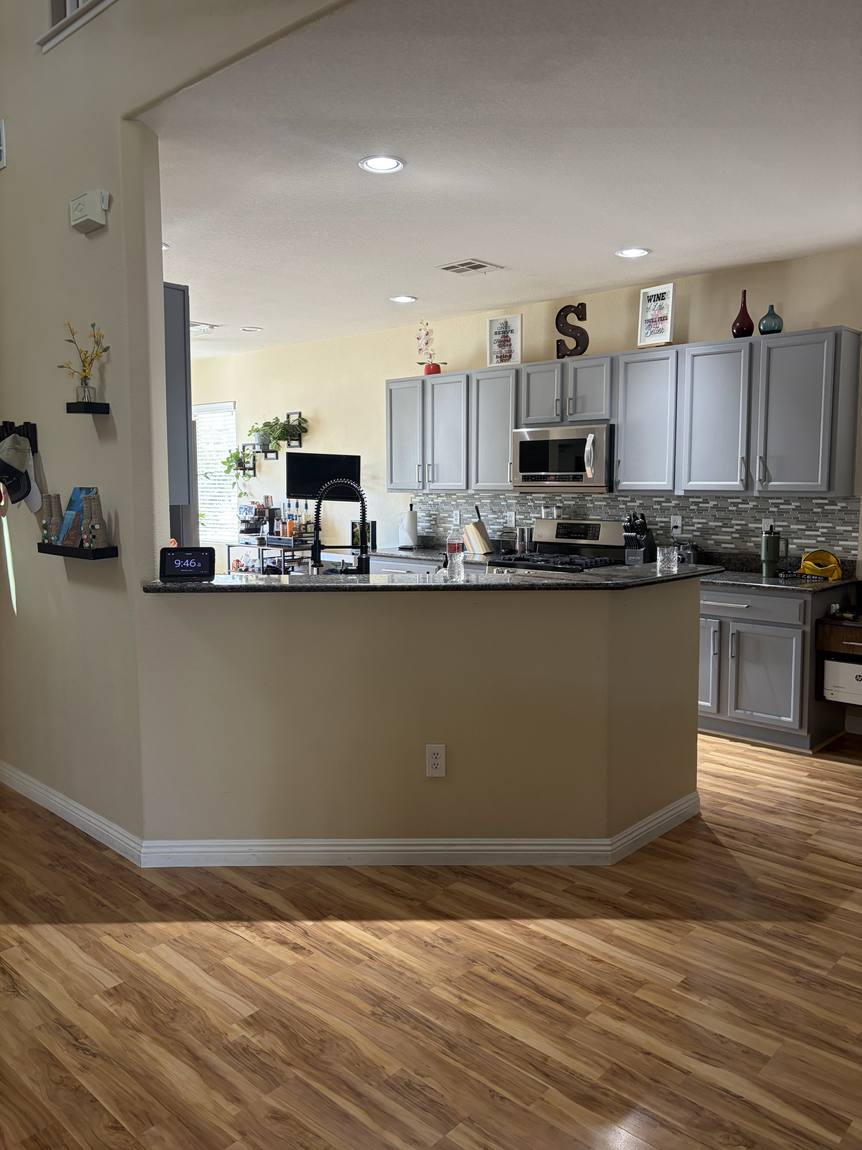 Black & Gold Kitchen before remodel
