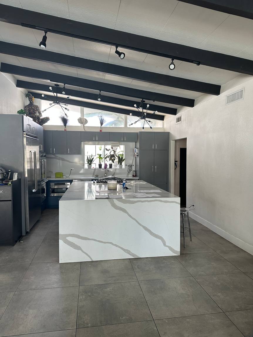 Modern Black Kitchen before remodel