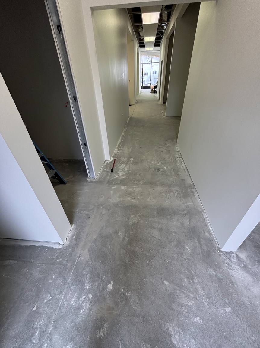 Commercial Hallway before remodel