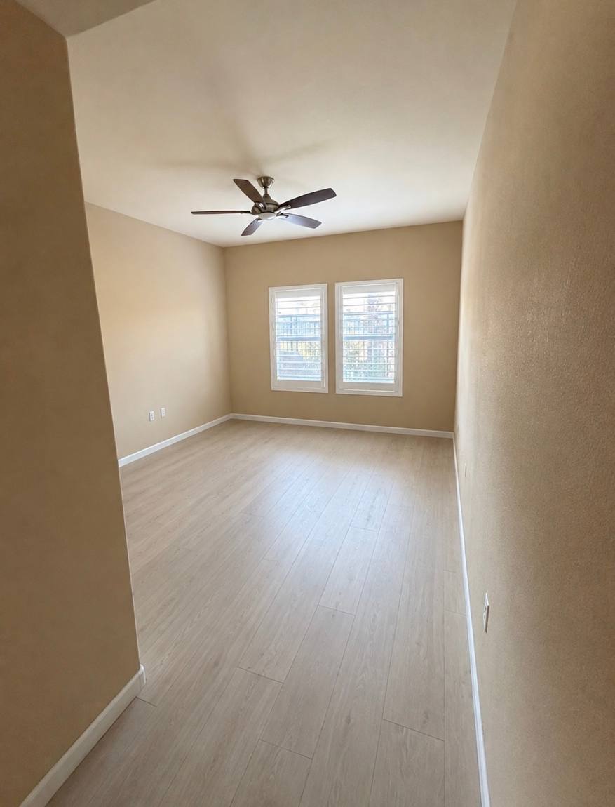 Carpet to LVT: Bedroom after remodel