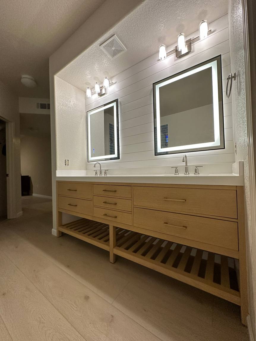 Double Vanity Update after remodel