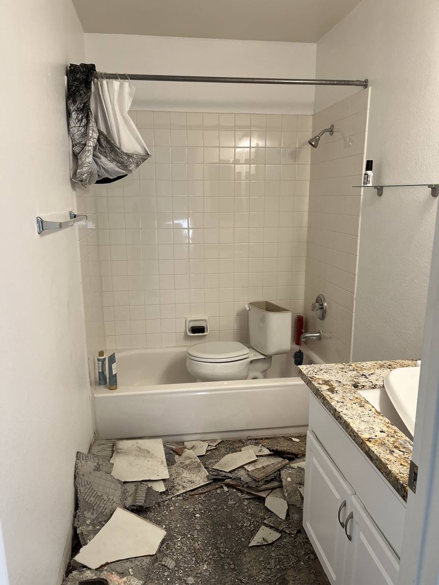Tub & Glass Refresh before remodel